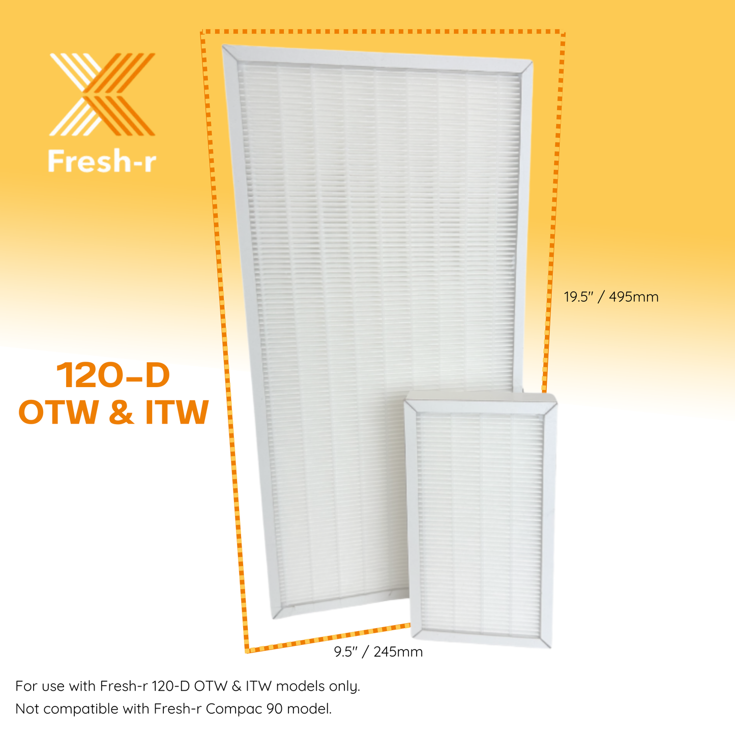Fresh-r 120-D - Annual Filter MERV 15