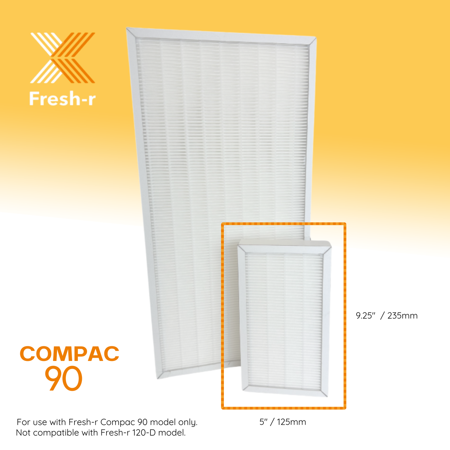 Fresh-r Compac 90-D - Annual Filter MERV 15