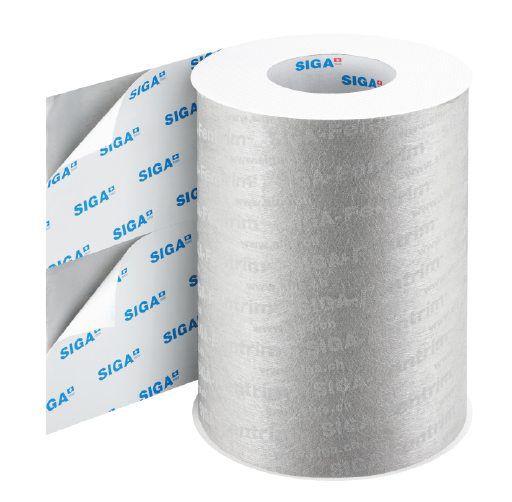 Roll of SIGA Fentrim 430 Grey Exterior Tape: 9" Wide