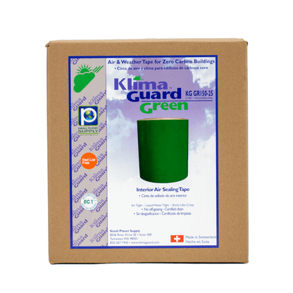 KlimaGuard Green Interior Sealing Tape: 6" Wide - Discontinued. No returns.