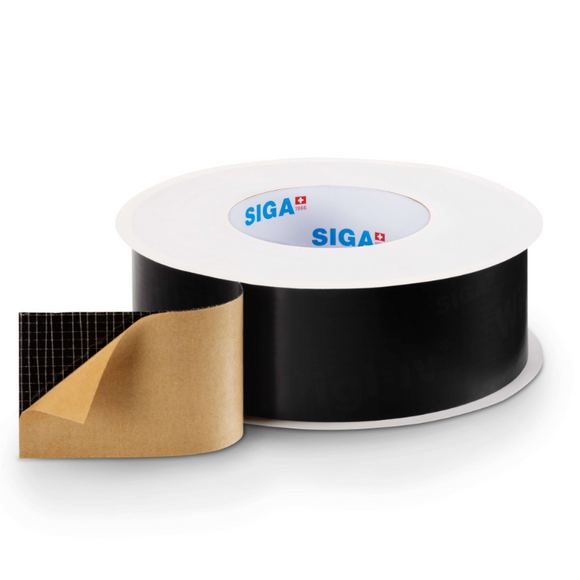 SIGA Wigluv Black 60 Exterior Membrane Tape: 2-1/4